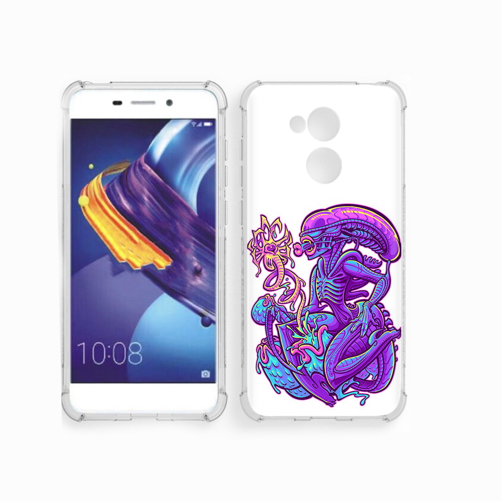 

Чехол MyPads Tocco для Huawei 6C Pro чужой фиолетовый цвет (PT88459.60.693), Прозрачный, Tocco