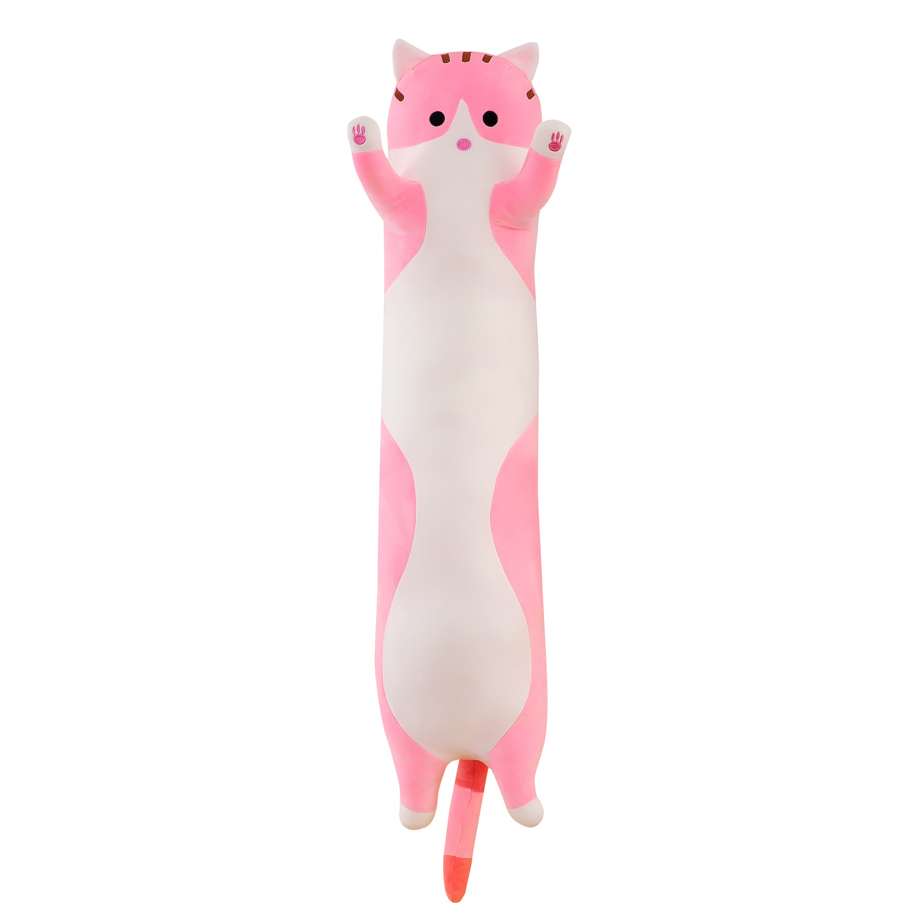 Мягкая игрушка подушка SCWER TOYS розовый кот батон 50 см. мягкая игрушка собака батон багет хаски 90 см