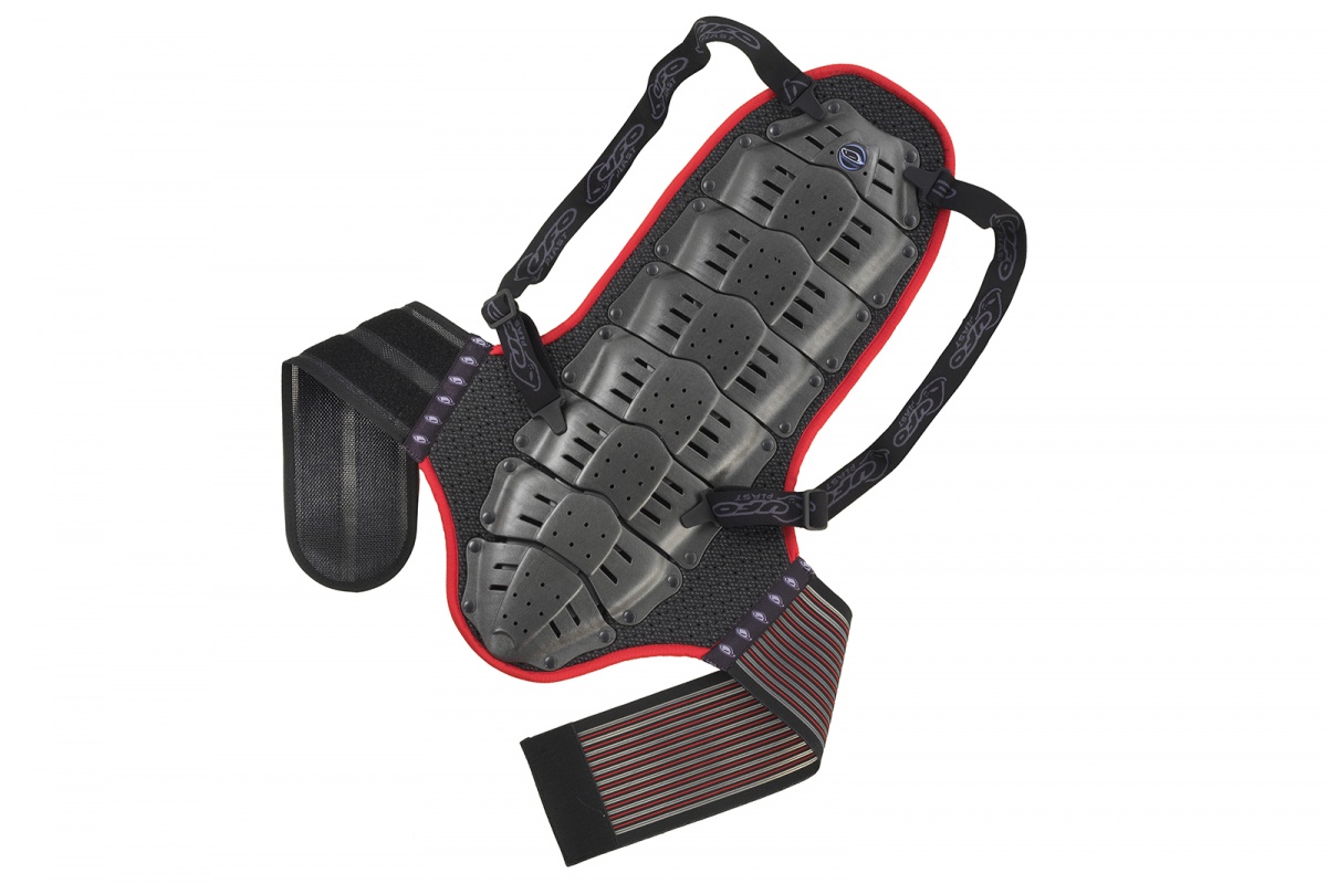 фото Защита спины nidecker back support with body belt, one size, черный/красный