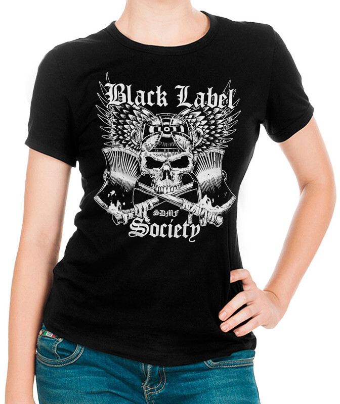 фото Футболка женская design heroes black label society черная 2xl