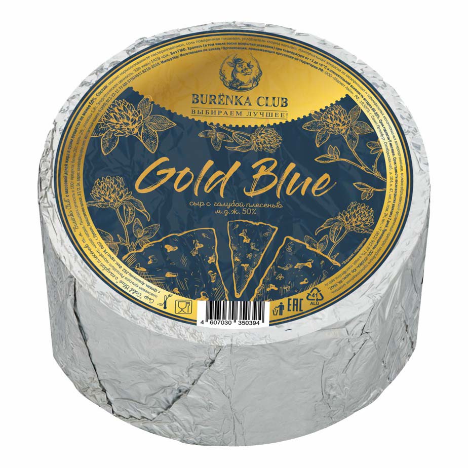 

Сыр мягкий Burenka Club Gold Blue 50%