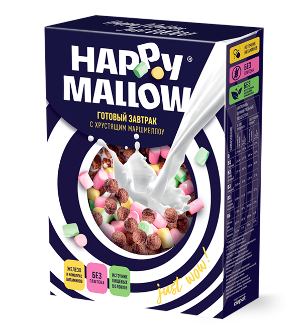 фото Шарики happy mallow с хрустящим маршмеллоу 240 г