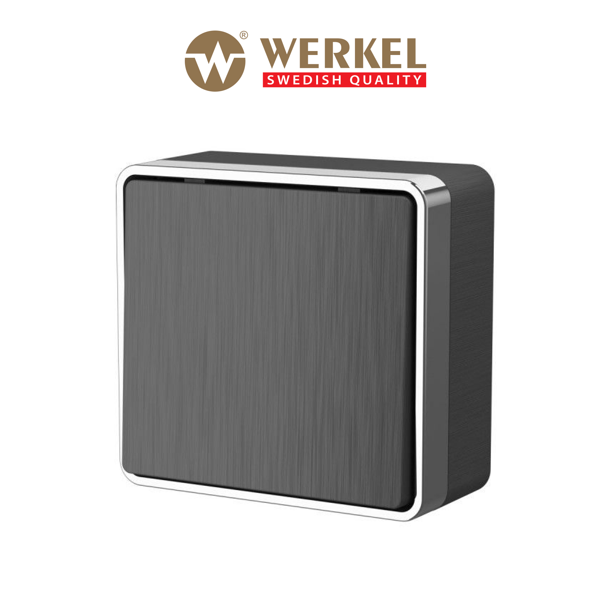 

Накладной одноклавишный выключатель проходной Werkel Gallant W5012004 графит рифленый, Серый, Накладной выключатель одноклавишный проходной Gallant