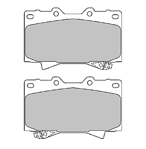 фото Колодки тормозные дисковые передние toyota hilux vii/land cruiser 100/land cruiser prado 9 allied nippon