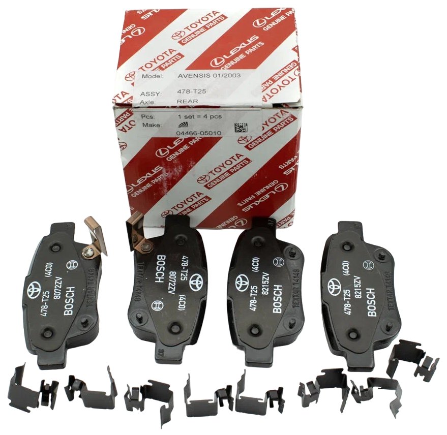 

Колодки Тормозные Задние, Комплект Toyota Avensis(_t25_) 1,6vvti-2,4i 03/03- 102x46x16,