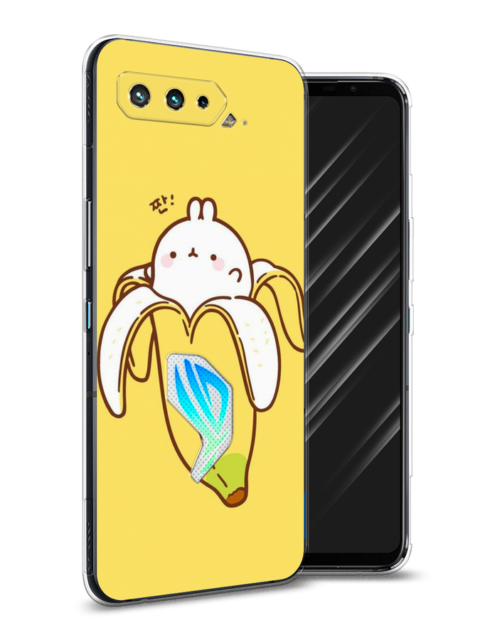 

Чехол Awog на Asus ROG Phone 5S "Зайчик-бананчик", Желтый;белый, 44550-2