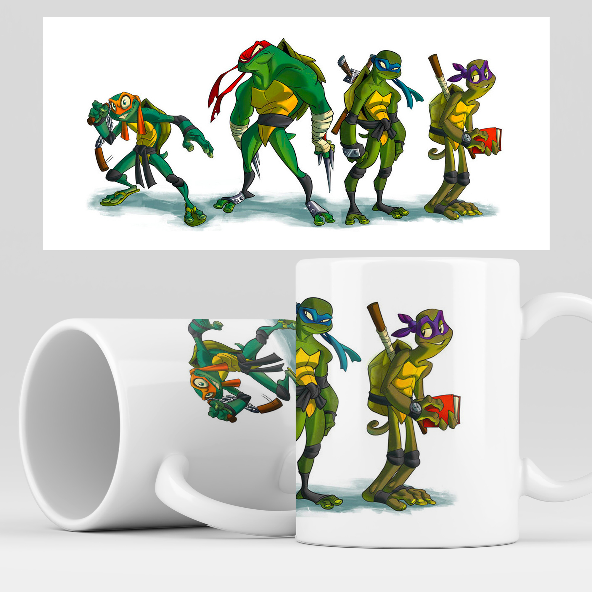 фото Кружка rocketcup с принтом "черепашки ниндзя" tmnt