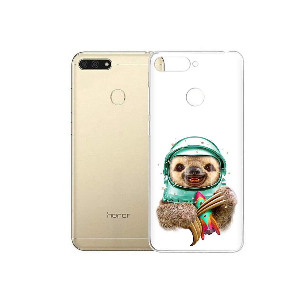 

Чехол MyPads Tocco для Huawei 7C Ленивец астронавт (PT111175.61.104), Прозрачный, Tocco