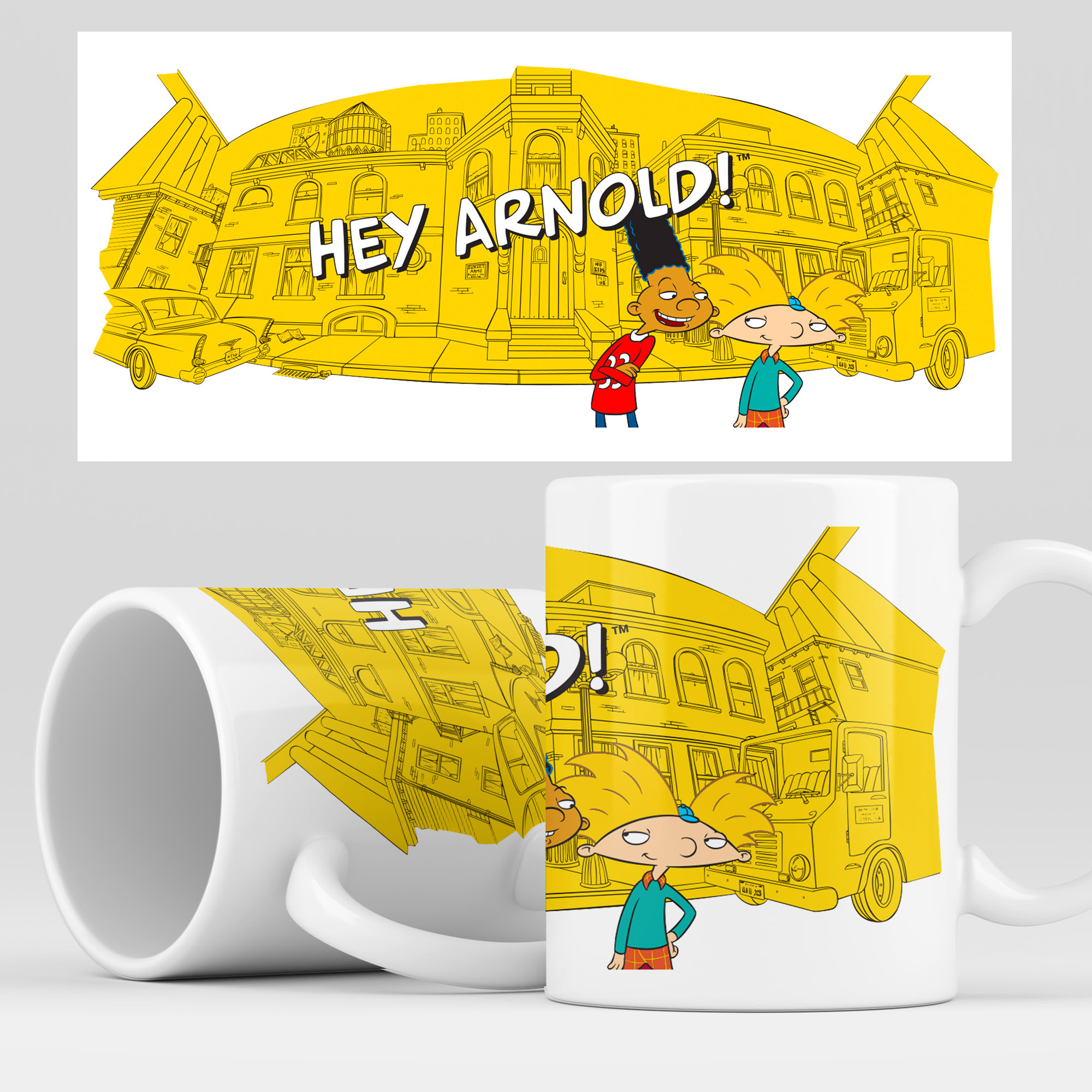 

Кружка RocketCup с принтом "Эй, Арнольд!" мультсериал, HeyArnold_14