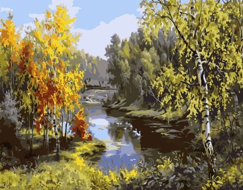 

Картина по номерам Paintboy (Premium) Родные места, Родные места