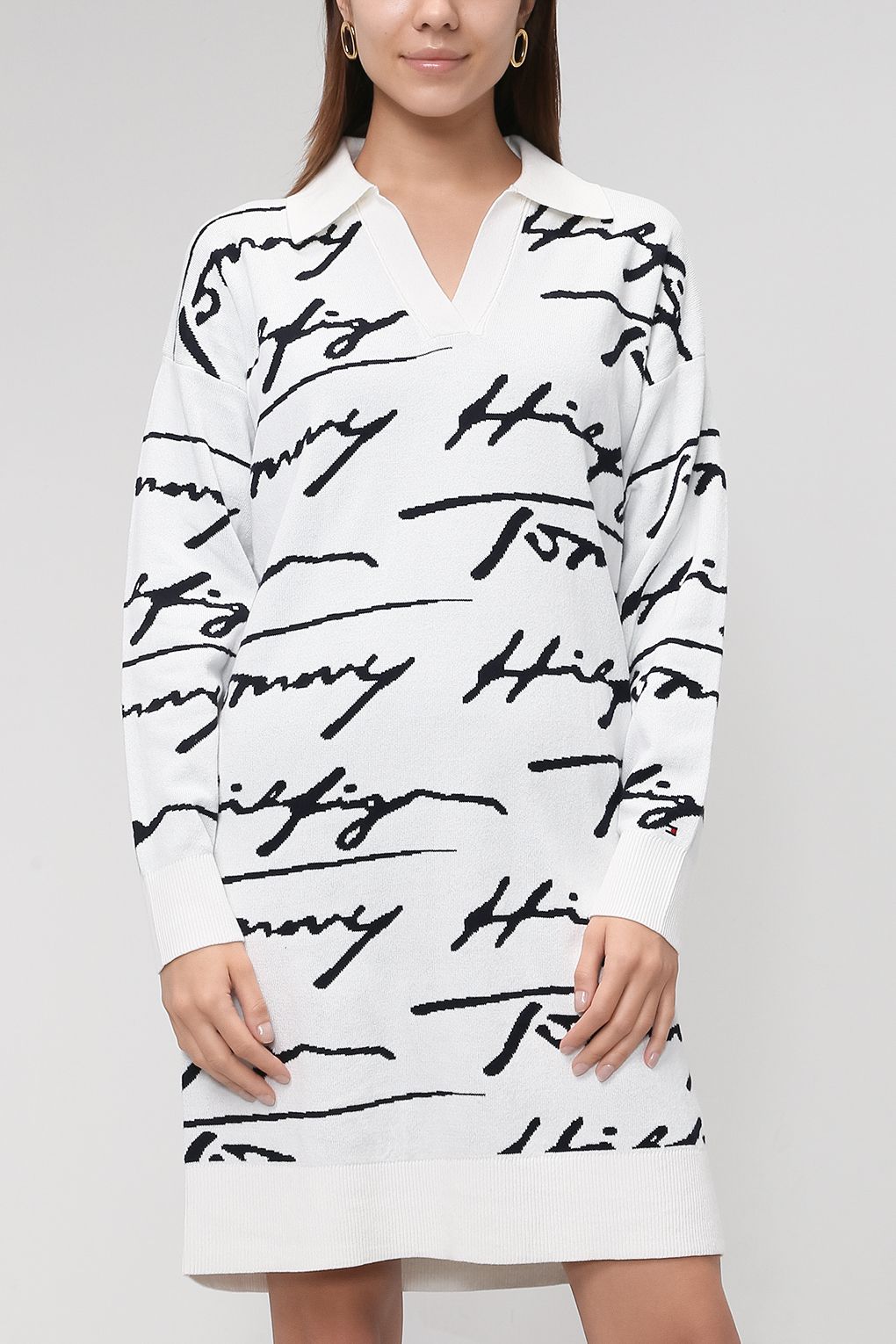 

Платье женское Tommy Hilfiger WW0WW32793 белое S, Белый, WW0WW32793