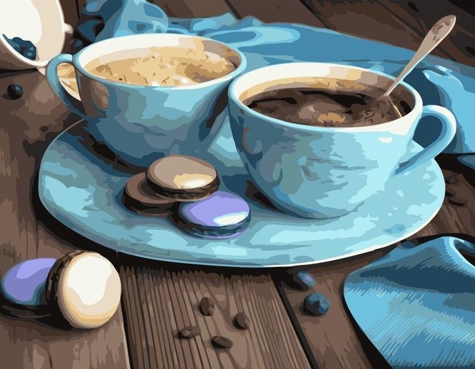 

Картина по номерам Paintboy (Premium) Утренний кофе, Утренний кофе