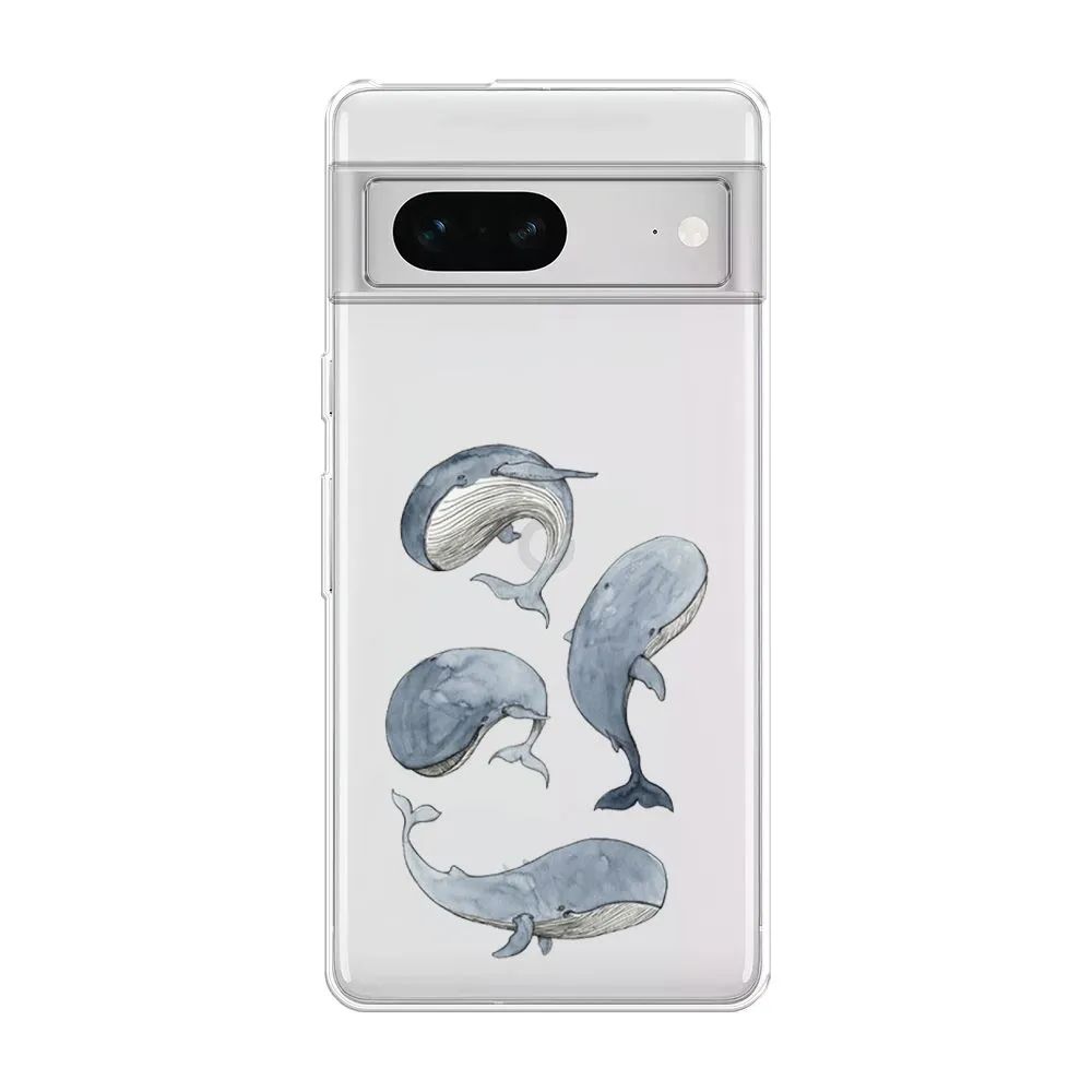 

Чехол Awog на Google Pixel 7 "Киты", Разноцветный