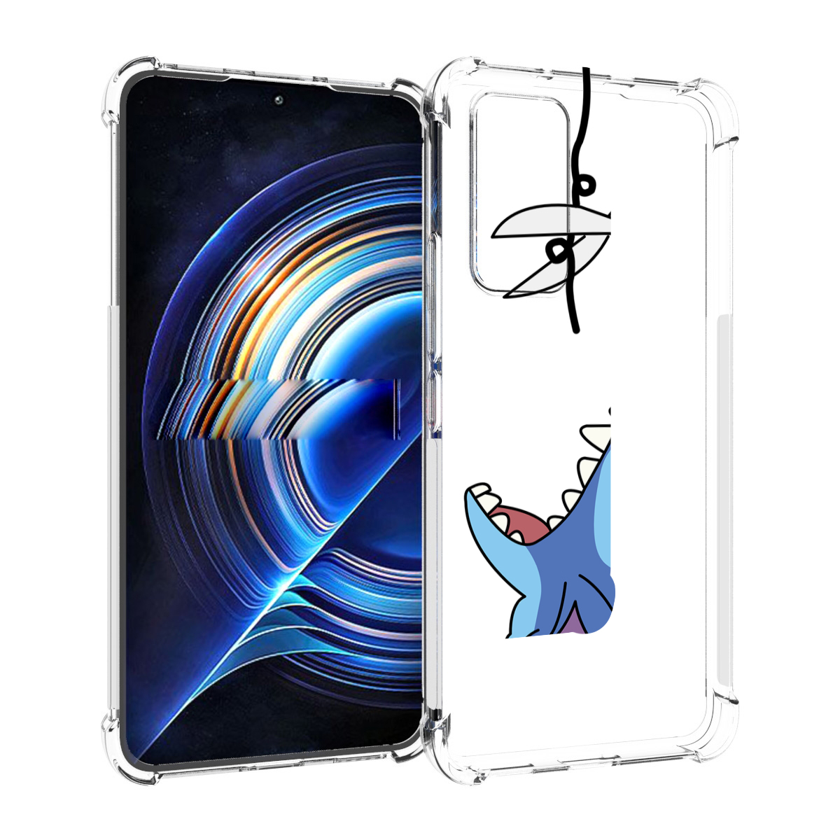 

Чехол MyPads стич-с-ножницами для Tecno Camon 19 Neo, Прозрачный, Tocco