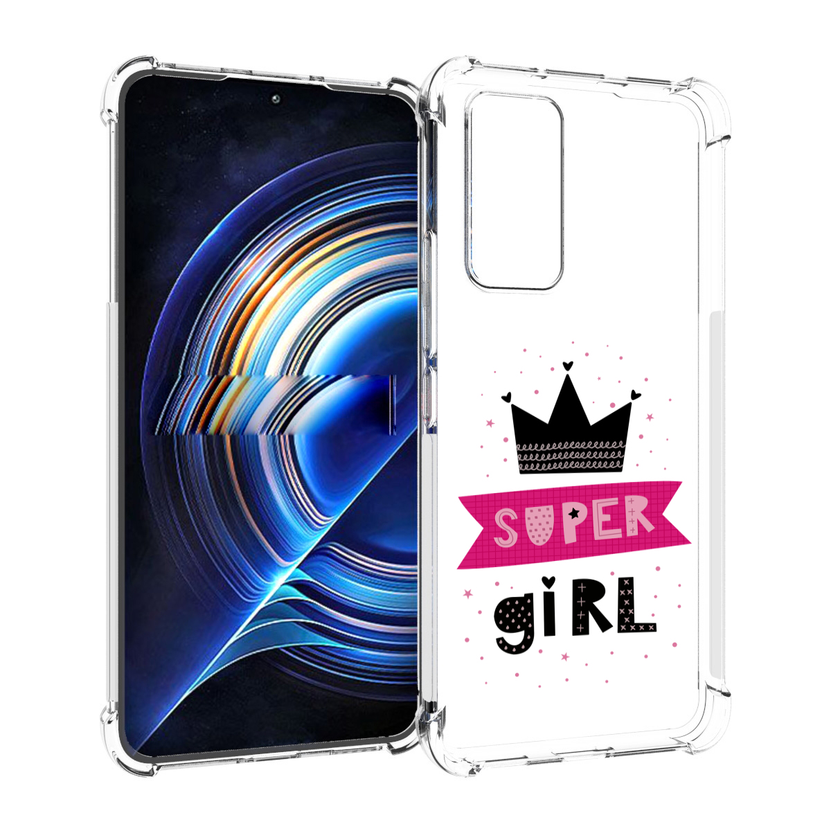 

Чехол MyPads супер-девчонка женский для Tecno Camon 19 Neo, Прозрачный, Tocco