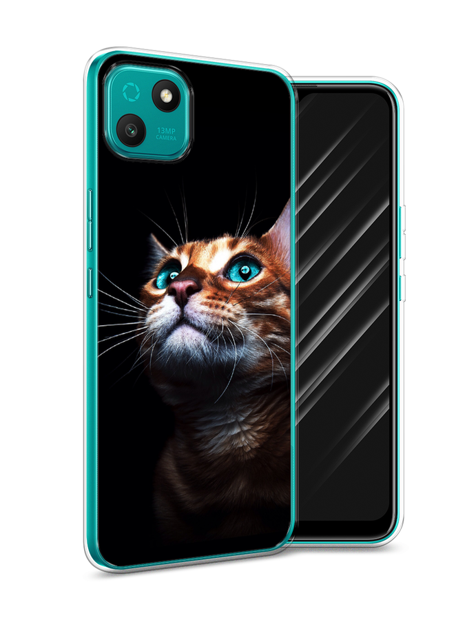 

Чехол Awog на Wiko T10 "Мечтательный кот", Разноцветный