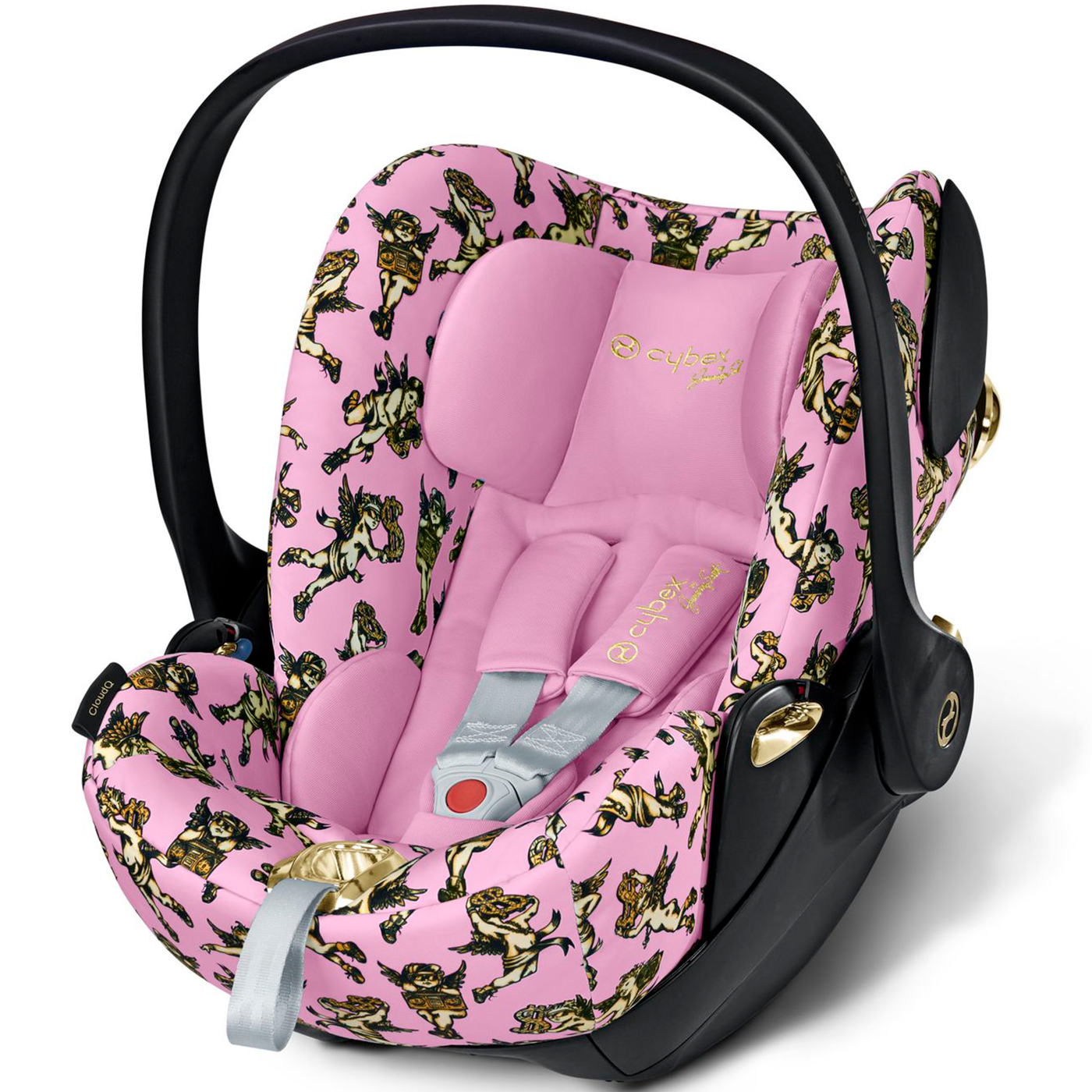 фото Автокресло-переноска cybex cloud q jeremy scott cherubs, pink