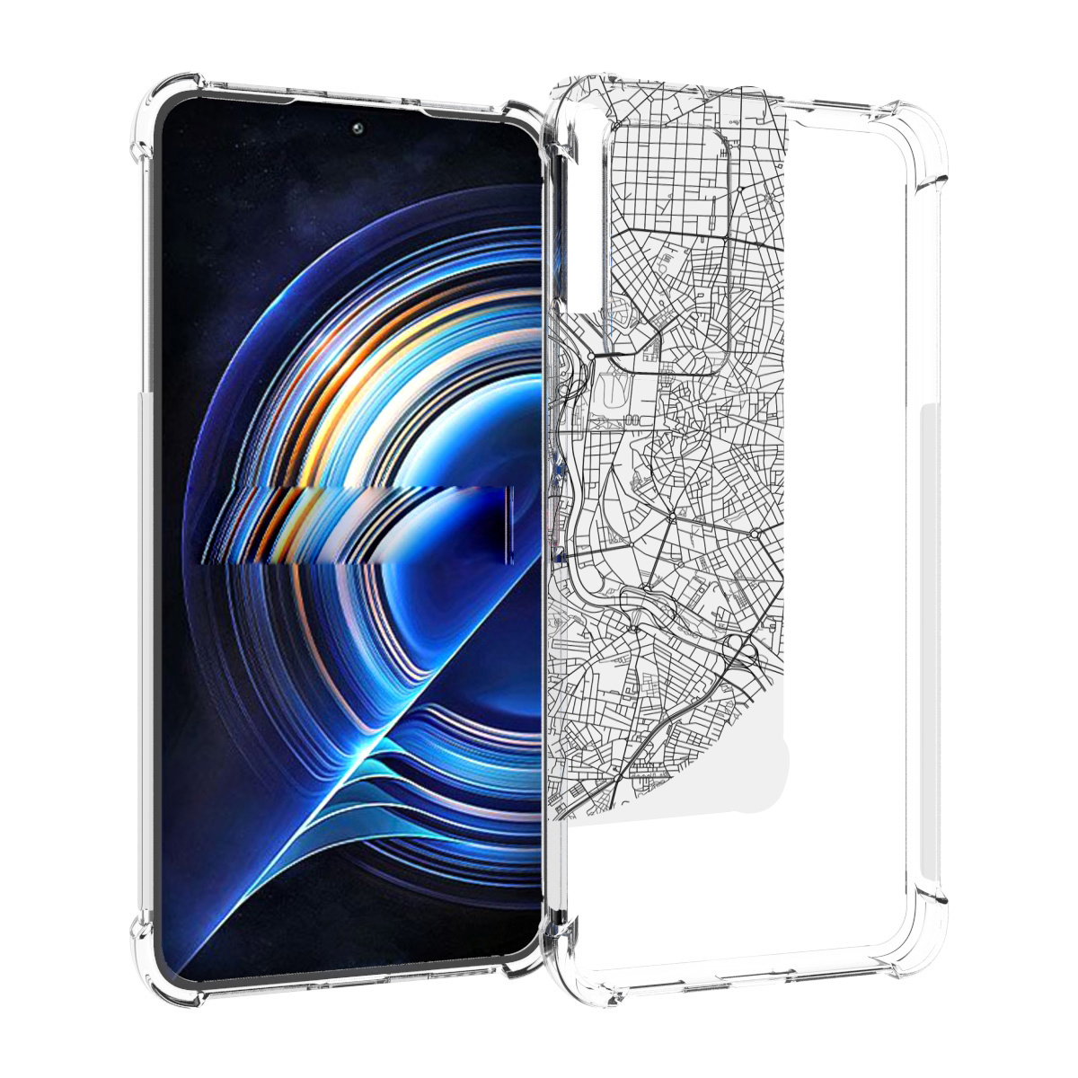 

Чехол MyPads схема-мадрид для Tecno Camon 19 Neo, Прозрачный, Tocco