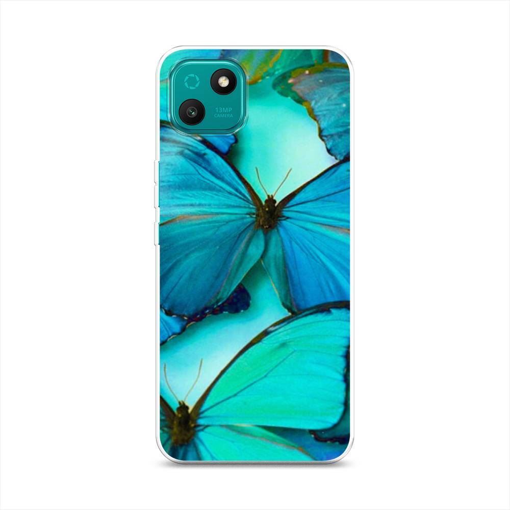 

Чехол Awog на Wiko T10 "Неоновые бабочки", Разноцветный