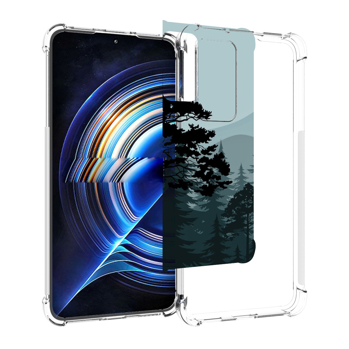 

Чехол MyPads темный лесочек для Tecno Camon 19 Neo, Прозрачный, Tocco