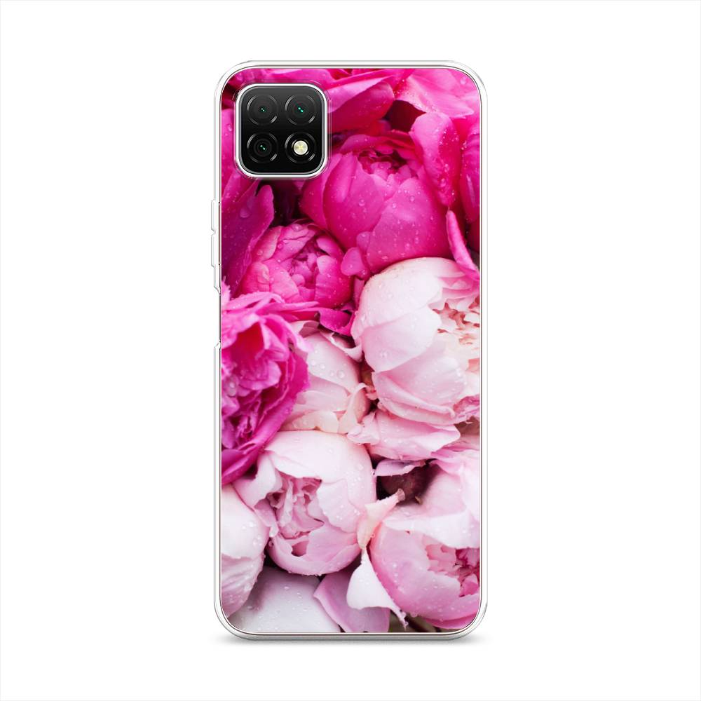 

Чехол Awog на Wiko T3 "Пионы розово-белые", Разноцветный