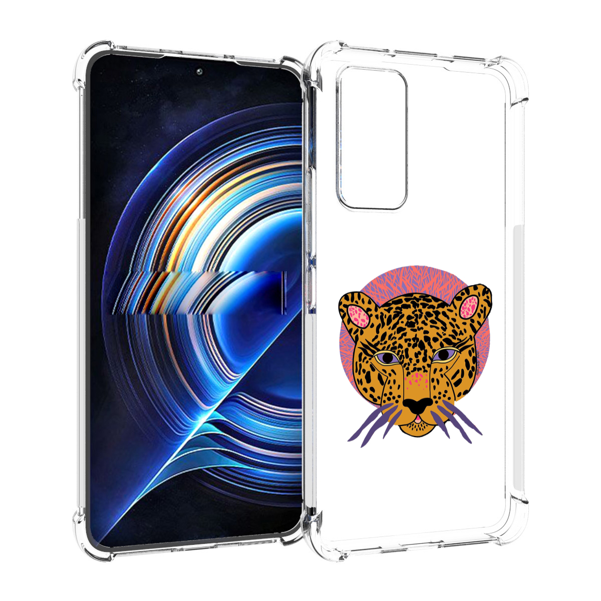 

Чехол MyPads тигр-в-кругу для Tecno Camon 19 Neo, Прозрачный, Tocco