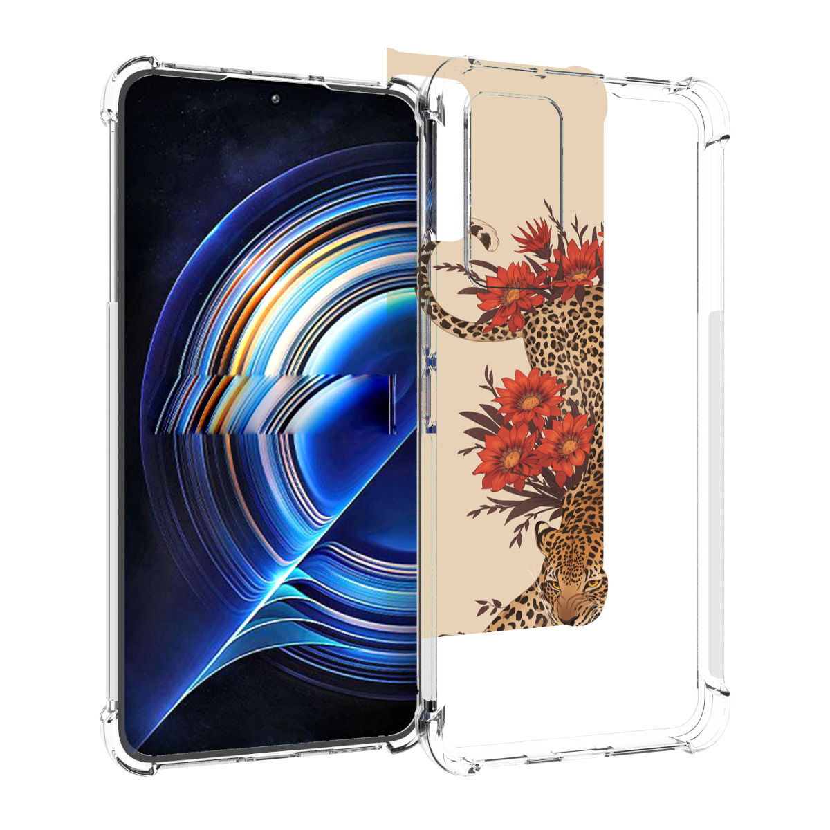

Чехол MyPads тигр-из-цветов для Tecno Camon 19 Neo, Прозрачный, Tocco