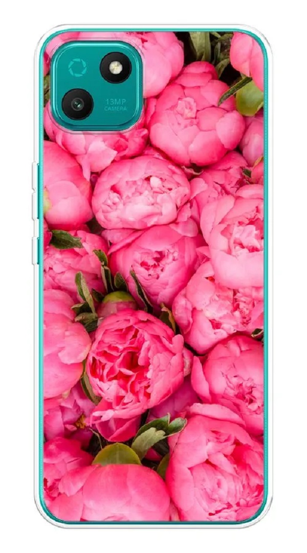

Силиконовый чехол "Прекрасные пионы" на Wiko T10 / Вико Т10, Разноцветный