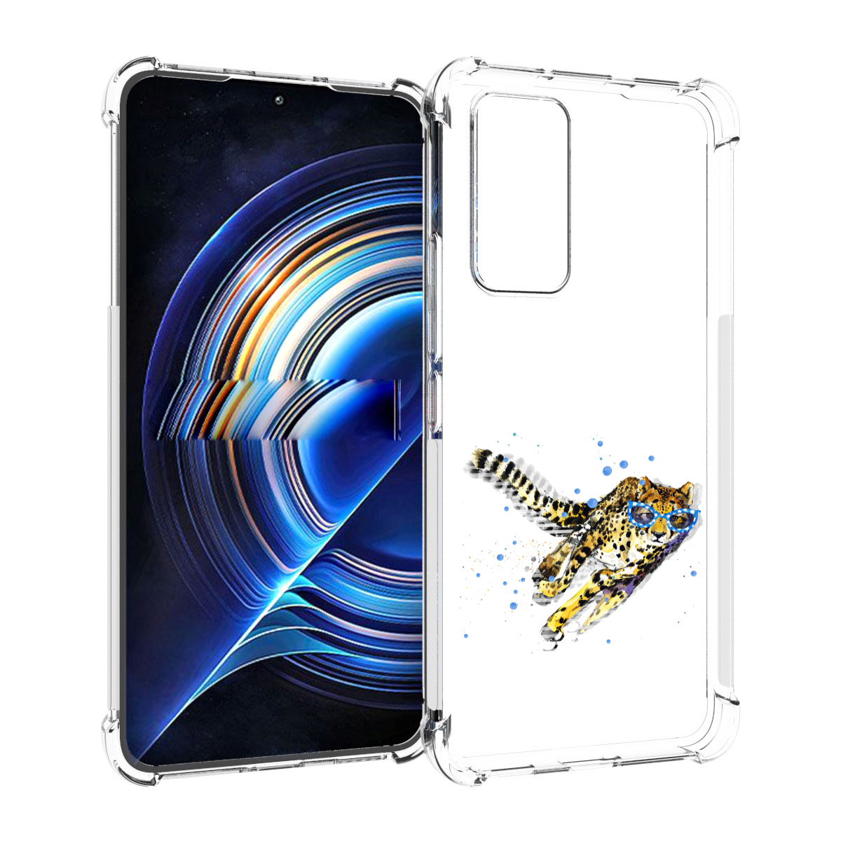 

Чехол MyPads гепард в очках для Tecno Camon 19 Neo, Прозрачный, Tocco