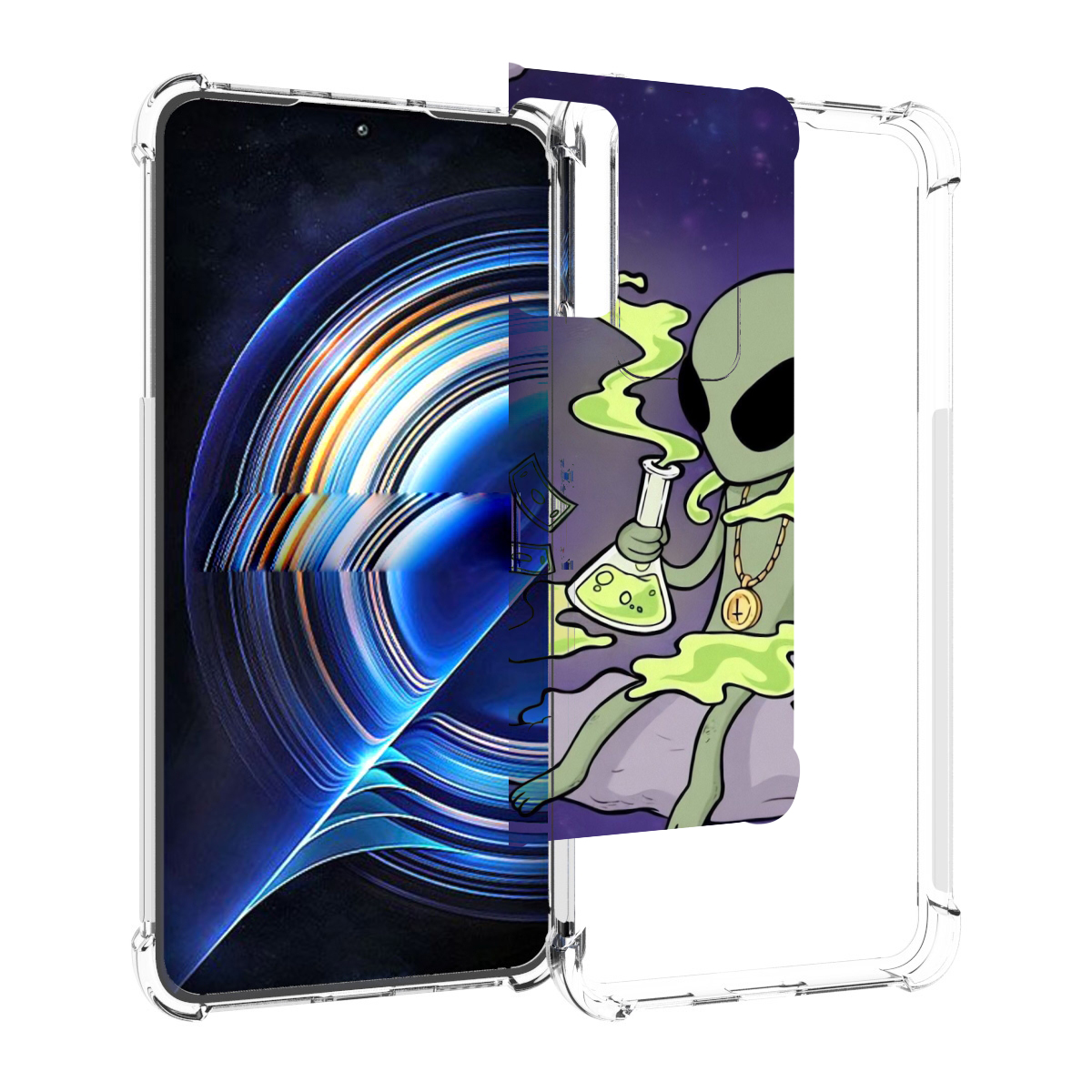 

Чехол MyPads токсичный инопланетянин для Tecno Camon 19 Neo, Прозрачный, Tocco