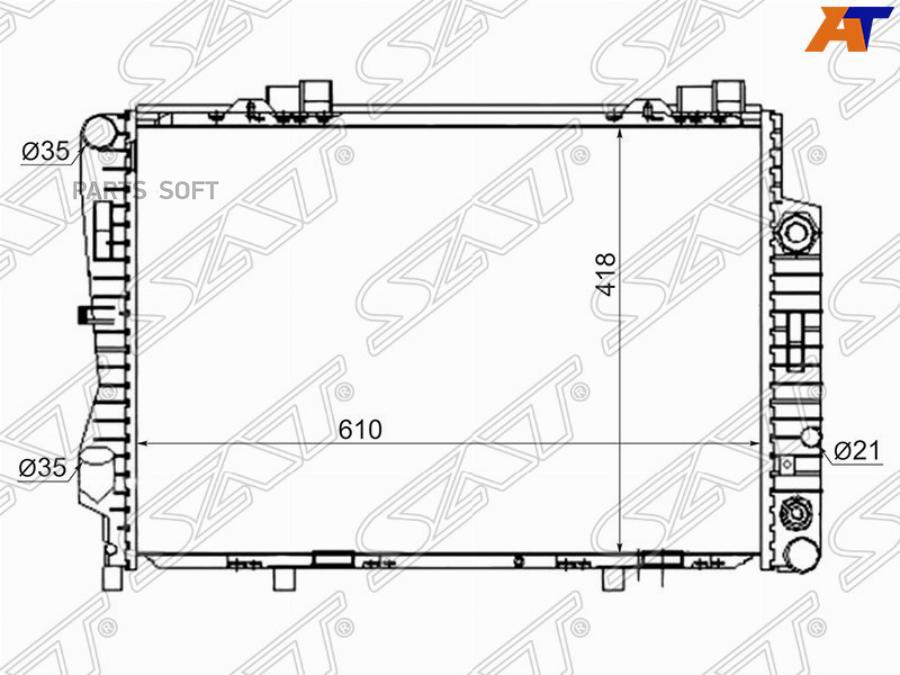 

SAT Радиатор MERCEDES C-CLASS W202 2.8/3.6 93-00