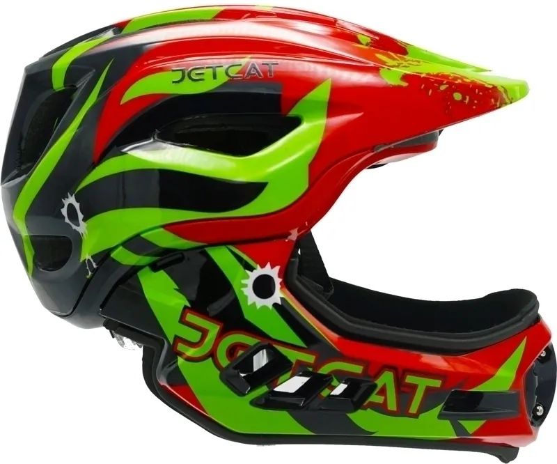 Шлем JetCat Raptor SE RED/BLACK/GREEN размер M шлем защитный eight ball charcoal black fade 8 чёрно серый