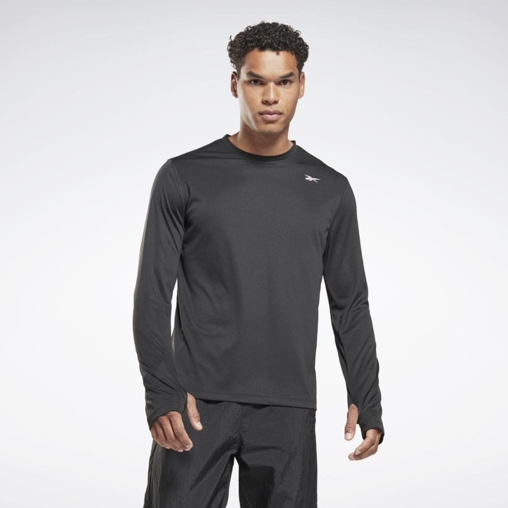 

Лонгслив мужской Reebok 100065576 черный XL, 100065576