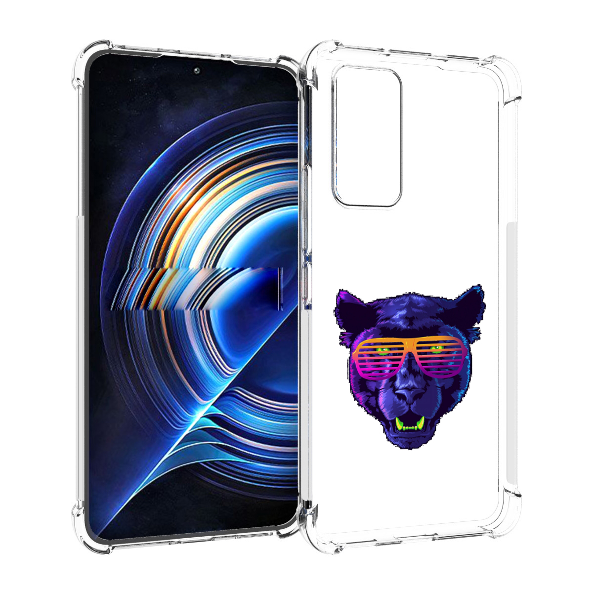 

Чехол MyPads фиолетовая пума в очках для Tecno Camon 19 Neo, Прозрачный, Tocco
