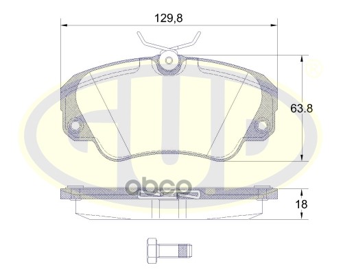 

Тормозные колодки G.U.D. передние GBP880161