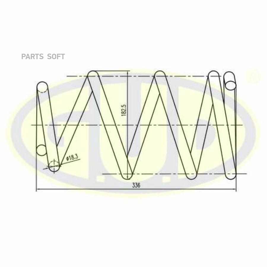 Пружина Перед GUD GCS027640