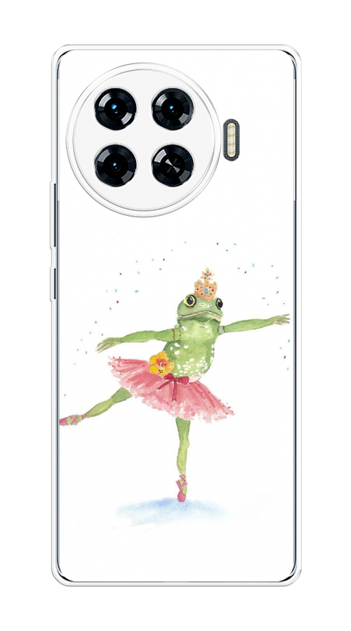 

Чехол на Tecno Spark 20 Pro Plus "Лягушка-балерина", Зеленый, 305050-1