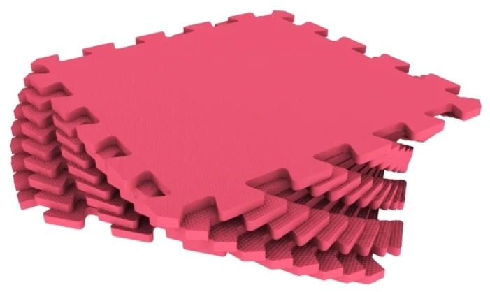 Мягкий пол коврик пазл ECO COVER 30х30х0,9 см. 9 дет. 30МП красный