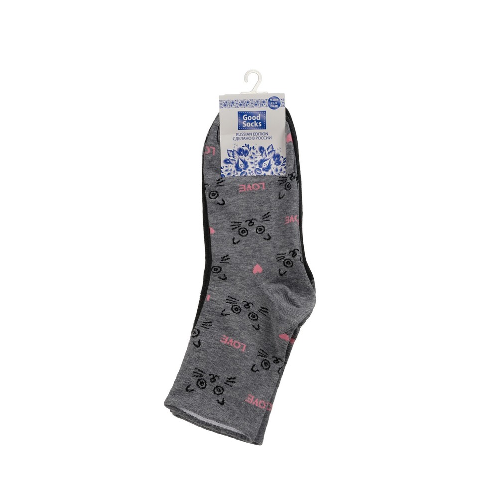 Комплект носков женских Good Socks C1296 серых 23-25, 3 пары