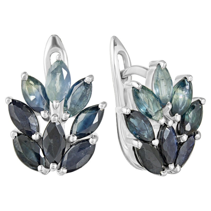 

Серьги из серебра с сапфиром LAZURIT-ONLINE 8143AG, 8143AG