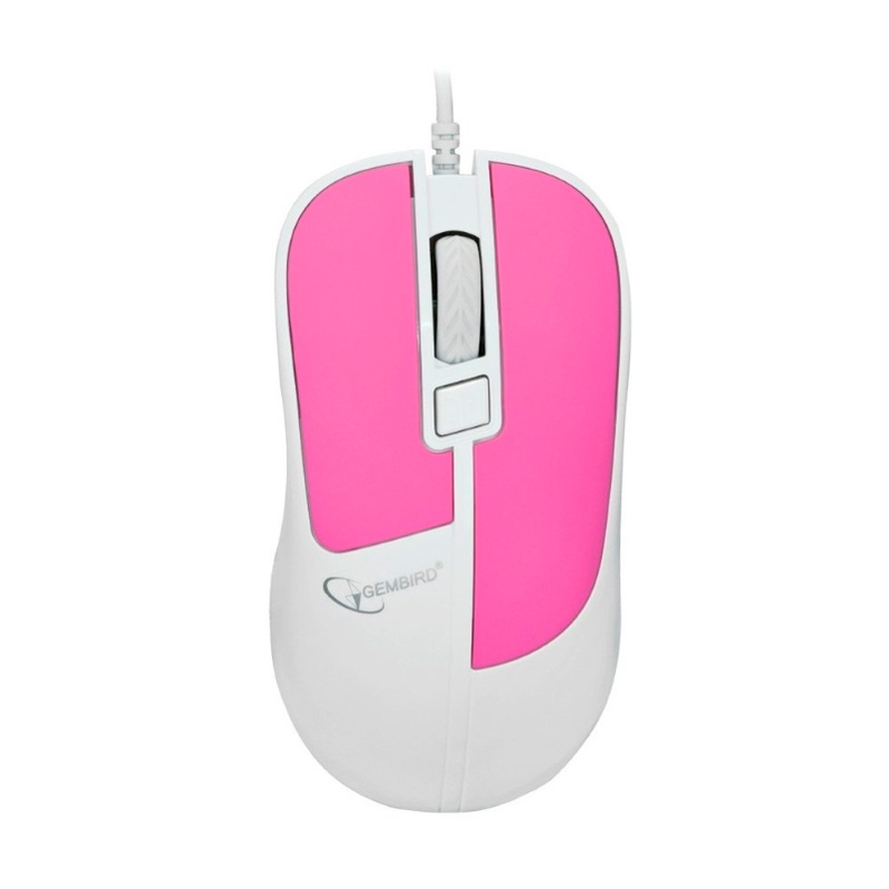 Мышь Gembird MOP-410-P White/Pink