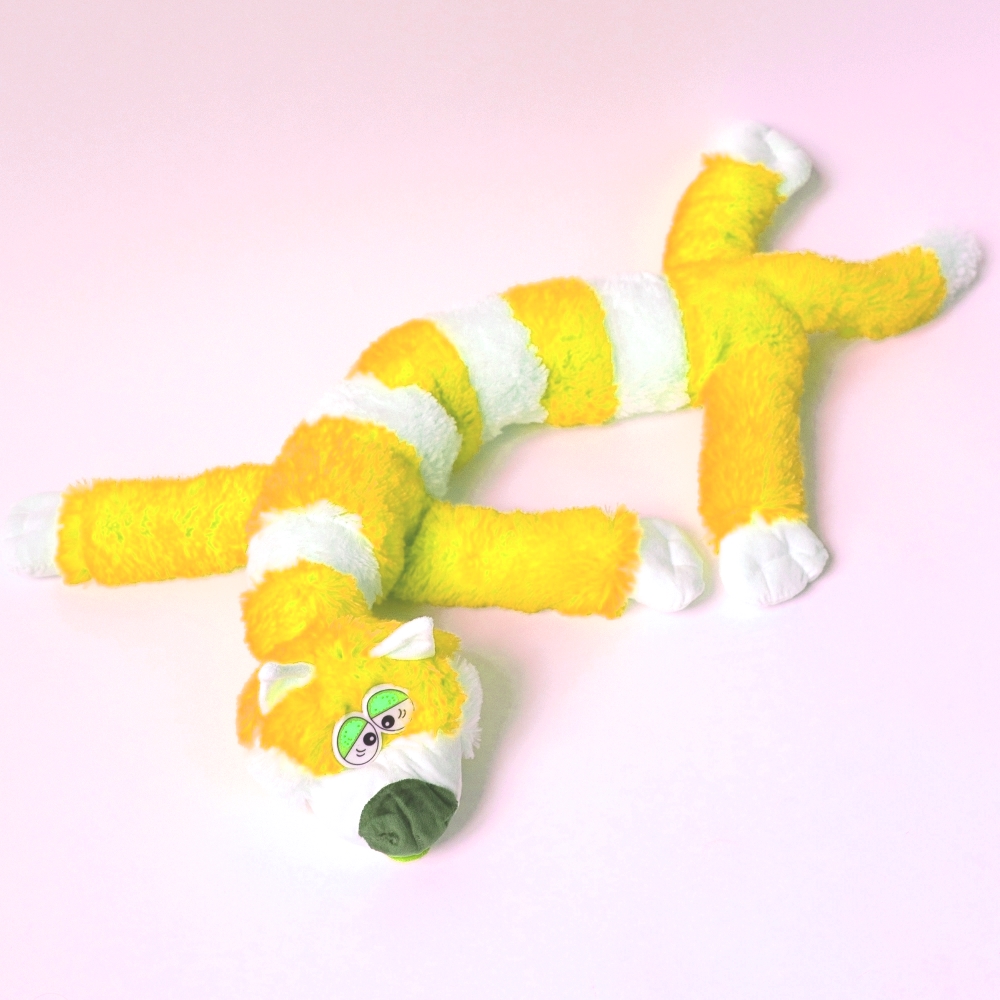 Мягкая игрушка TOY and JOY Кот Багет 100см желтый BEL-03356-YELLOW