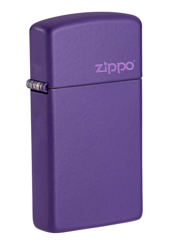 Зажигалка ZIPPO Slim® с покрытием Purple Matte, матовая, 29x10x60 мм