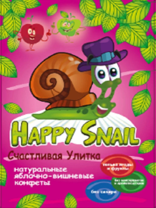 

Пастила Happy Snail яблоко-вишня 60 г