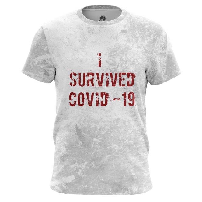 

Футболка мужская teestore I survived COVID-19 серая XS, Серый, I survived COVID-19