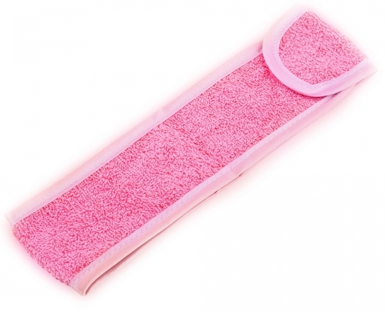 Повязка махровая для волос Igrobeauty цвет розовый повязка нарукавная светоотражающая эластичная на липучке 35 × 4 8 см