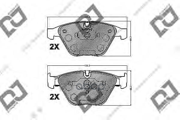 

Торм.Колодки Djparts Bp1184 (Pn0222,Gdb1498) Djparts Bp1184