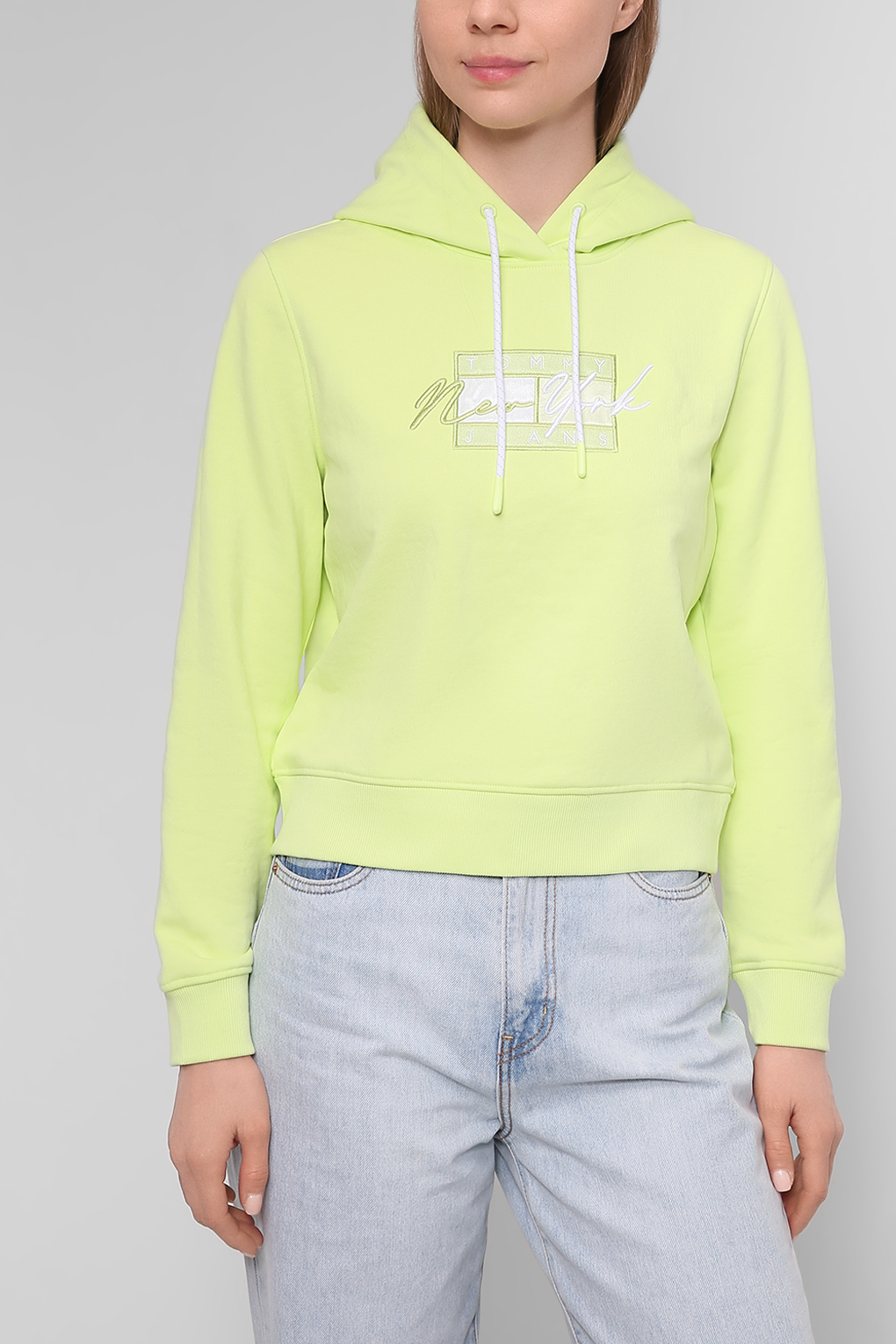 

Худи женское Tommy Jeans XF0XF00805 зеленое S, Зеленый, XF0XF00805