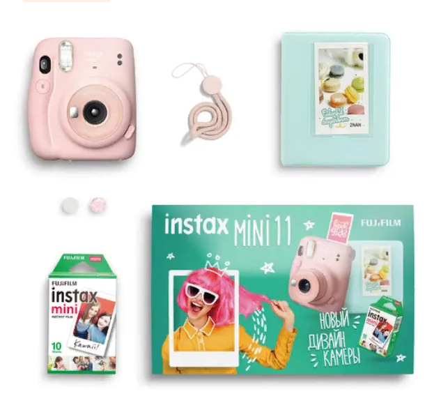 

Набор аксессуаров CAIUL для фотоаппарата Fujifilm Mini 11 blush pink, Mini 11 blush pink