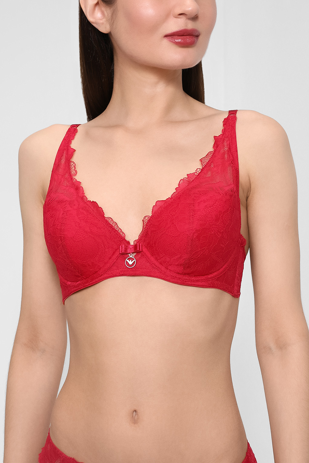 

Бюстгальтер женский Emporio Armani 2F206 164419 красный 32B, 2F206 164419